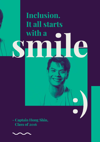 Inclusion. It all starts with a smile - Captain Hong Shin
